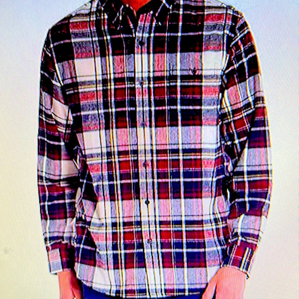 original weatherproof vintage plaid shirt size large